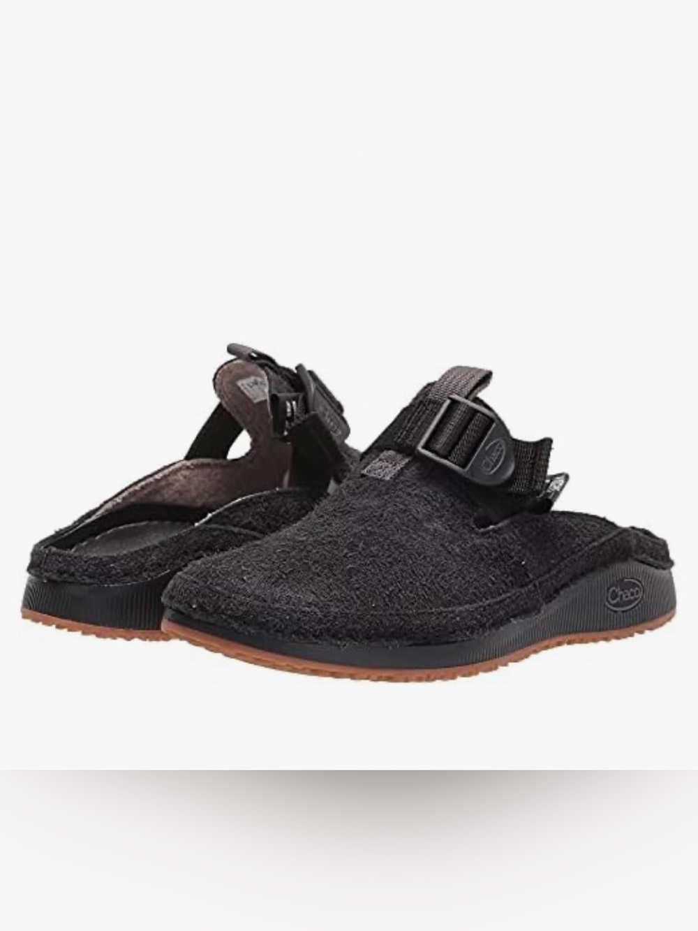 Chaco Paonia Women’s Black Suede Clogs Slippers Size 8